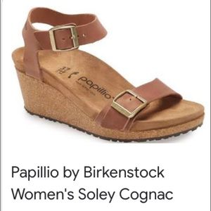 Papillio by Birkenstock Soley in Cognac NWOT